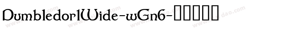 Dumbledor1Wide-wGn6字体转换