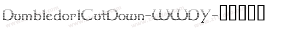 Dumbledor1CutDown-WWDY字体转换