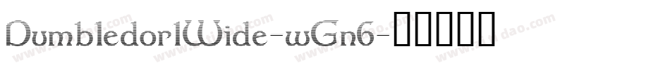 Dumbledor1Wide-wGn6字体转换