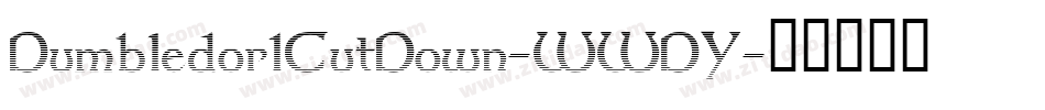 Dumbledor1CutDown-WWDY字体转换