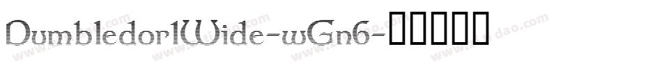 Dumbledor1Wide-wGn6字体转换