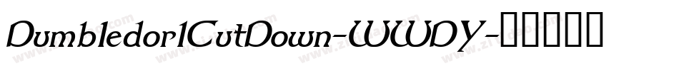 Dumbledor1CutDown-WWDY字体转换