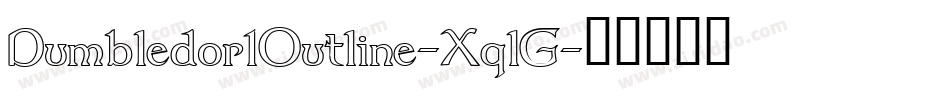 Dumbledor1Outline-XqlG字体转换
