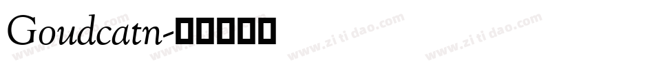 Goudcatn字体转换