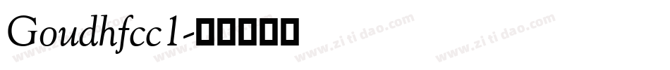 Goudhfcc1字体转换