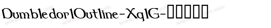 Dumbledor1Outline-XqlG字体转换