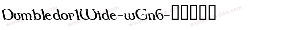 Dumbledor1Wide-wGn6字体转换