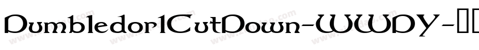 Dumbledor1CutDown-WWDY字体转换