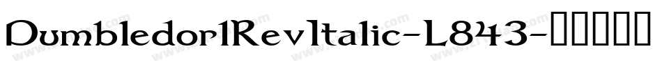 Dumbledor1RevItalic-L843字体转换