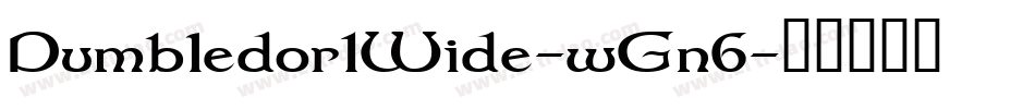Dumbledor1Wide-wGn6字体转换