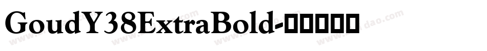 GoudY38ExtraBold字体转换
