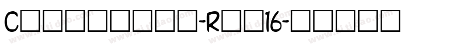 Caramelia-Rpp16字体转换