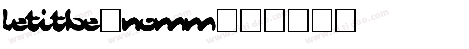 LetItBe-nOmM字体转换