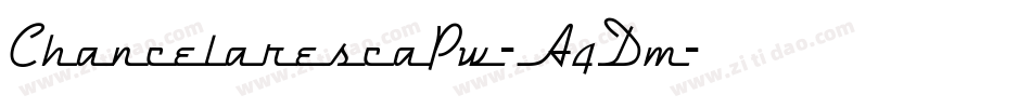 ChancelarescaPw-A4Dm字体转换