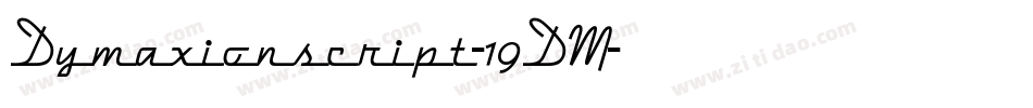 Dymaxionscript-19DM字体转换