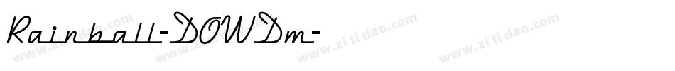 Rainball-DOWDm字体转换