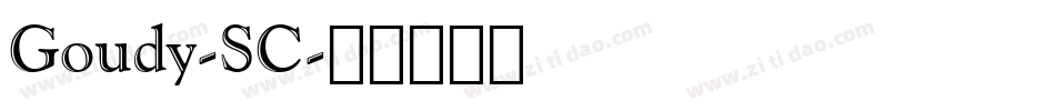 Goudy-SC字体转换