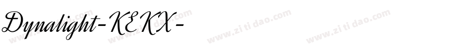 Dynalight-KEKX字体转换