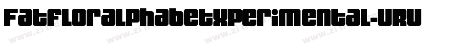 Fatfloralphabetxperimental-vRvO字体转换