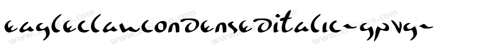 EagleclawCondensedItalic-GPvG字体转换 EagleclawCondensedItalic-GPvG字体转换