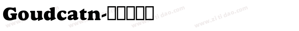 Goudcatn字体转换