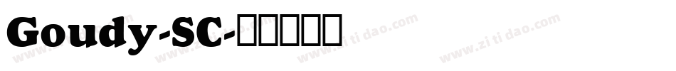 Goudy-SC字体转换