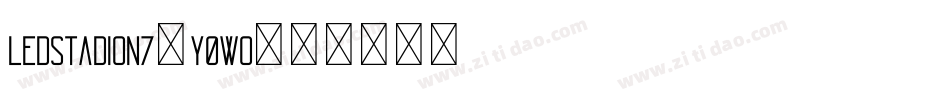 LedStadion7-Y0wO字体转换