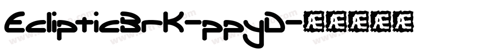 EclipticBrk-ppyD字体转换