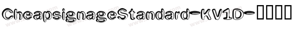 CheapsignageStandard-KV1D字体转换