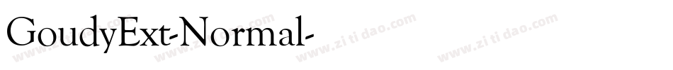 GoudyExt-Normal字体转换