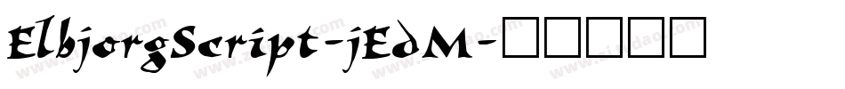 ElbjorgScript-jEdM字体转换