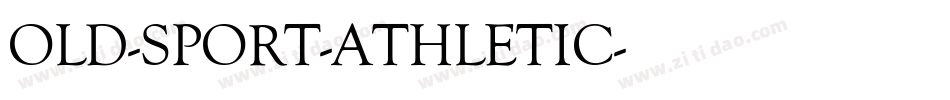 OLD-SPORT-ATHLETIC字体转换