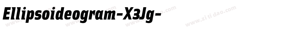Ellipsoideogram-X3Jg字体转换
