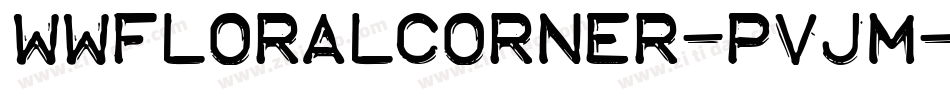 Wwfloralcorner-PVjm字体转换