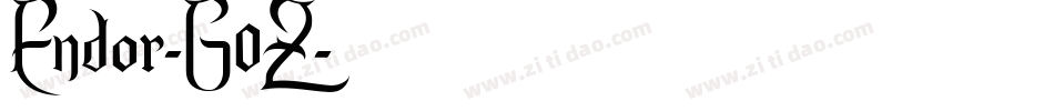 Endor-G0Z字体转换 Endor-G0Z字体转换