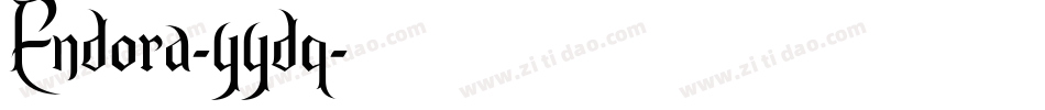 Endora-yydq字体转换