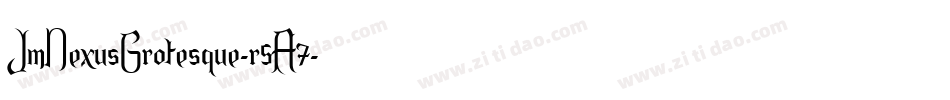 JmNexusGrotesque-r5A7字体转换
