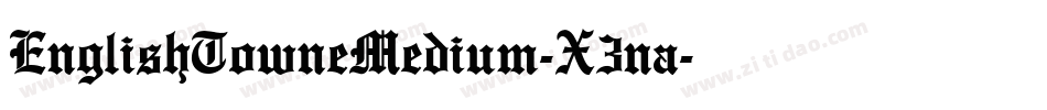 EnglishTowneMedium-X3na字体转换