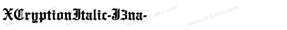 XCryptionItalic-J3na字体转换 XCryptionItalic-J3na字体转换