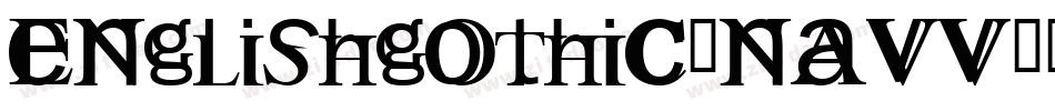 Englishgothic-nAvV字体转换