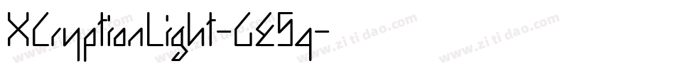 XCryptionLight-GE5q字体转换