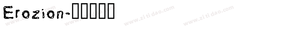 Erozion字体转换