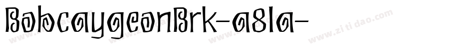 BobcaygeonBrk-a8la字体转换