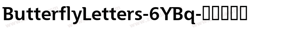 ButterflyLetters-6YBq字体转换