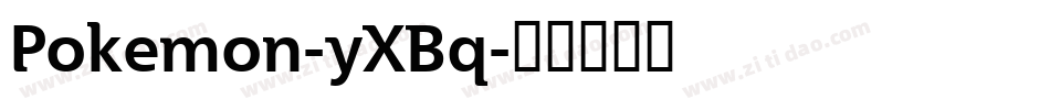 Pokemon-yXBq字体转换