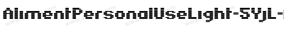 AlimentPersonalUseLight-5YjL字体转换