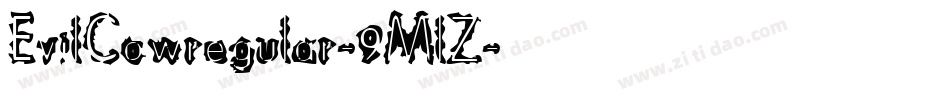 EvilCowregular-9MlZ字体转换