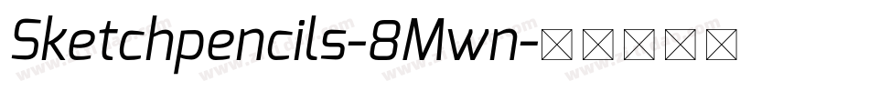 Sketchpencils-8Mwn字体转换