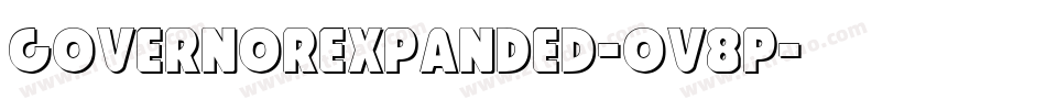 GovernorExpanded-Ov8p字体转换