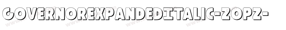GovernorExpandedItalic-Z0Pz字体转换
